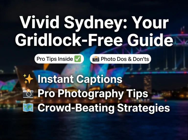 Vivid Sydney 2026 Captions: Copy, Paste & Skip the Gridlock