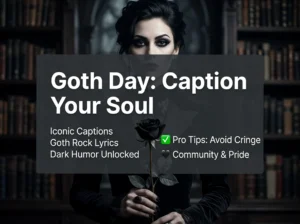 World Goth Day: Captions & Lyrics for Your Darkest Vibe