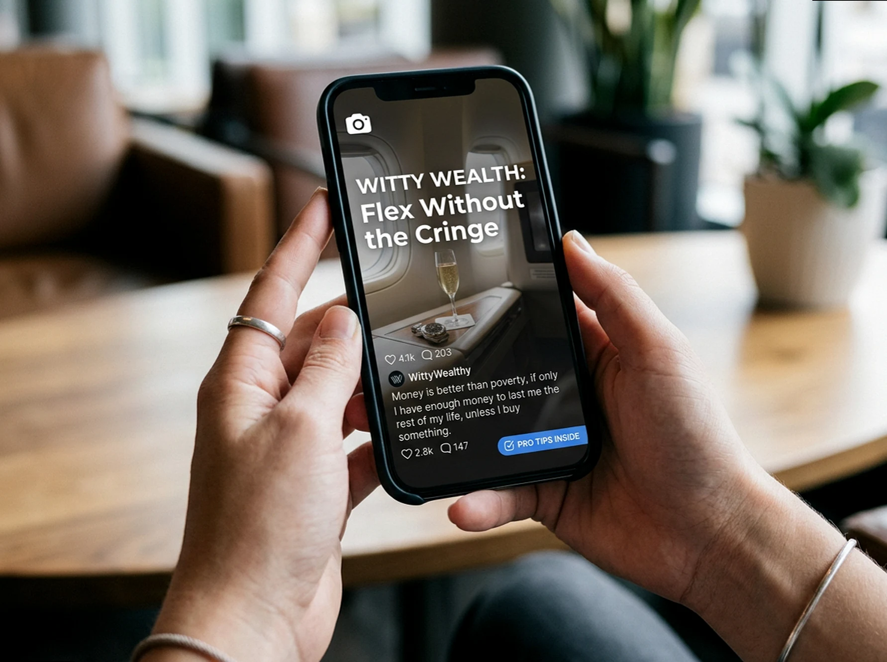 Wry Millionaire Captions: Sarcastic Flexes for the Self-Aware Elite