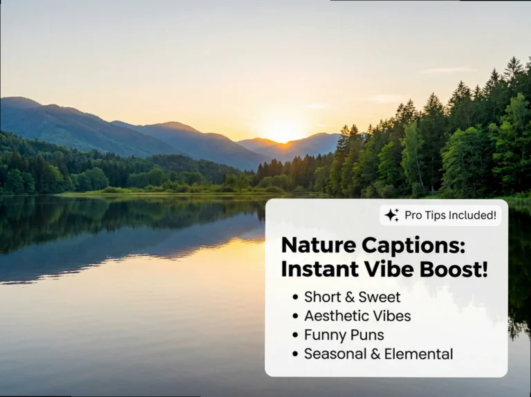 Level Up Your Feed With 150+ Fresh Nature Captions