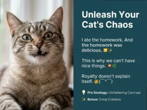 Why Is Your Cat Like This? Copy These Unhinged Captions for Chaos