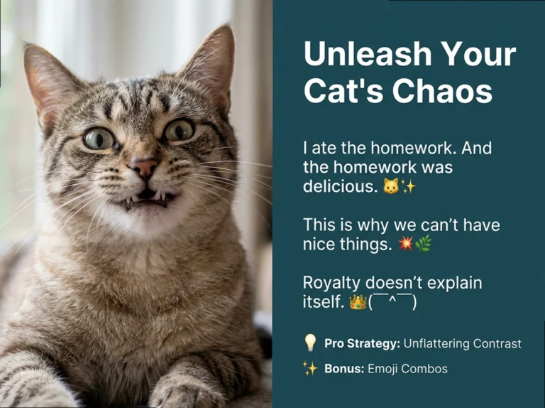 Why Is Your Cat Like This? Copy These Unhinged Captions for Chaos