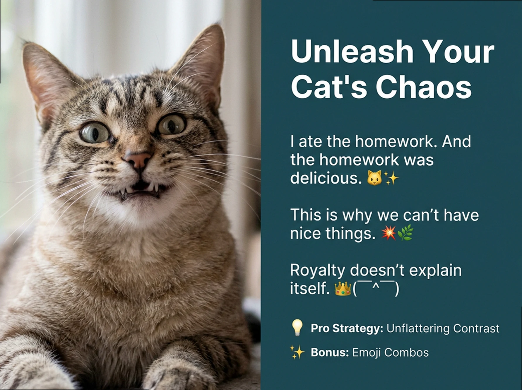 Why Is Your Cat Like This? Copy These Unhinged Captions for Chaos